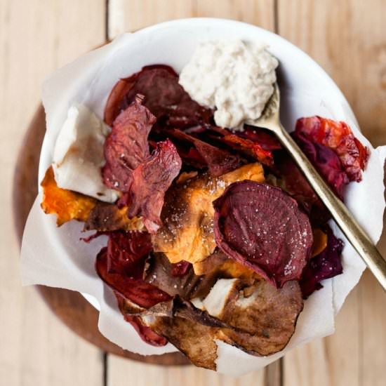 Baked Root Vegetable Chips