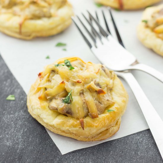 Mushroom Tartlets with Gruyére