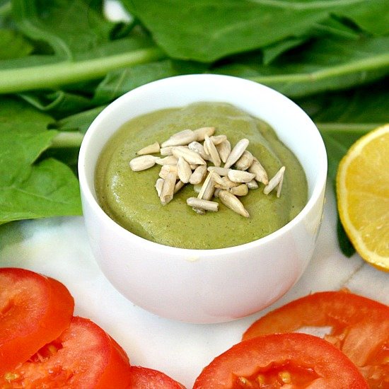 Creamy Dandelion Greens Dressing