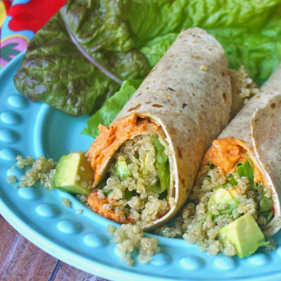 Quinoa Hummus Wraps