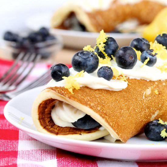 Cream Cheese Pancake Roll Ups