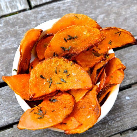 Crispy Butternut Squash Chips