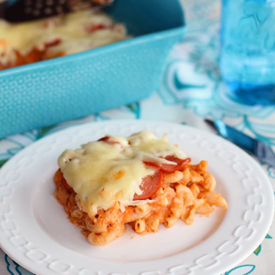 Pepperoni Pizza Mac N’ Cheese