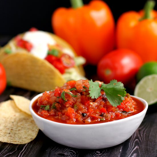 Easy Roasted Vegetable Salsa