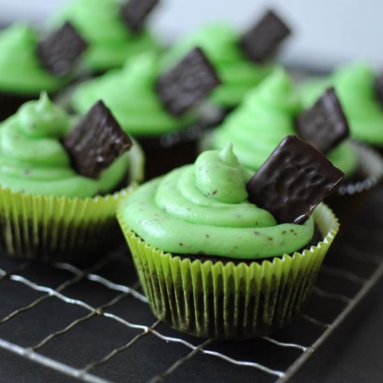 Mint Chocolate Chip Cupcakes