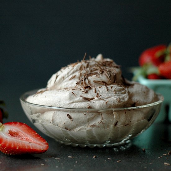 Bourbon Chocolate Whipped Cream