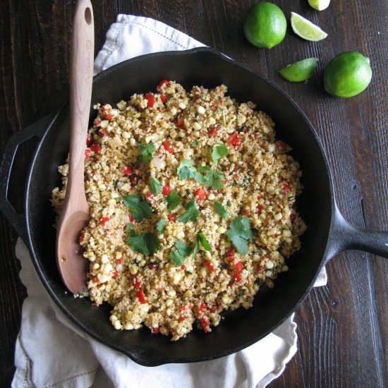 Bulgur Salad With Corn & Red Pepper