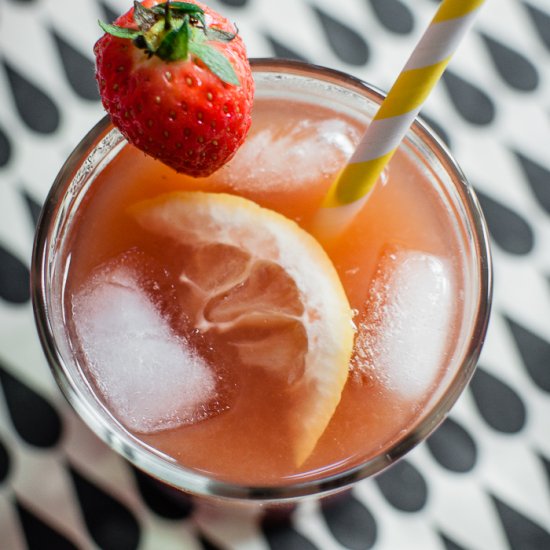 Strawberry and Lemon Agua Fresca