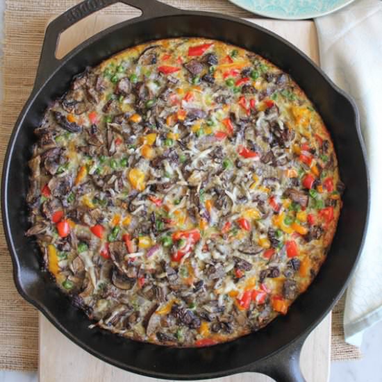 Veggie & Scalloped Potato Frittata