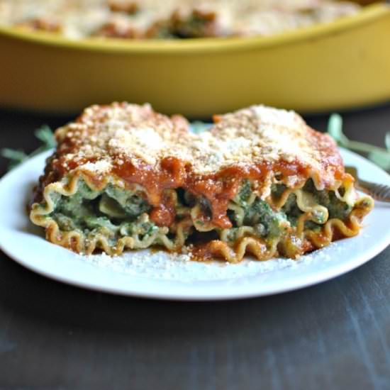 Beef Spinach Lasagna Roll-Ups