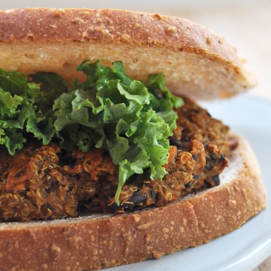 Black Bean Sweet Potato Burger