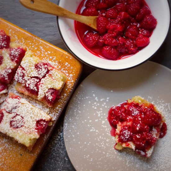 Lime Raspberry Coconut Bars