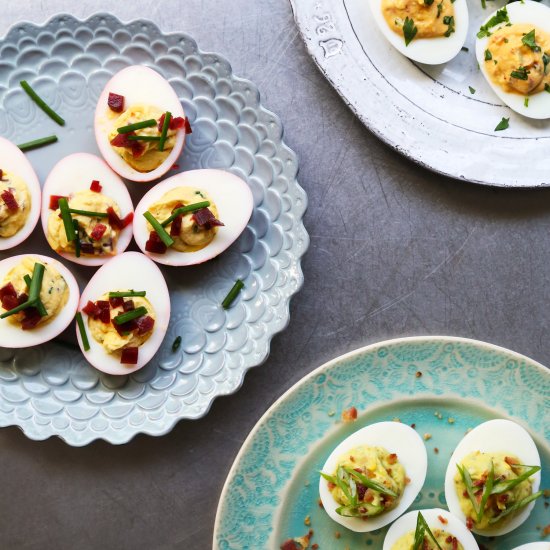 Deviled Eggs 3 Ways