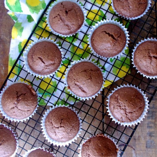 Vegan Double Chocolate Spelt Muffin