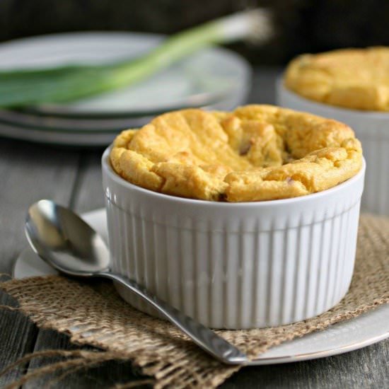 Bacon and Corn Souffle