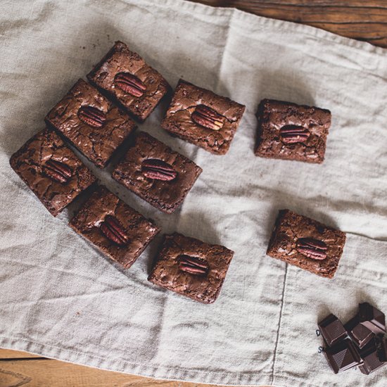 Dairy & Gluten Free Pecan Brownies