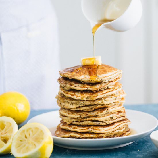 Lemon Poppy Seed Pancakes