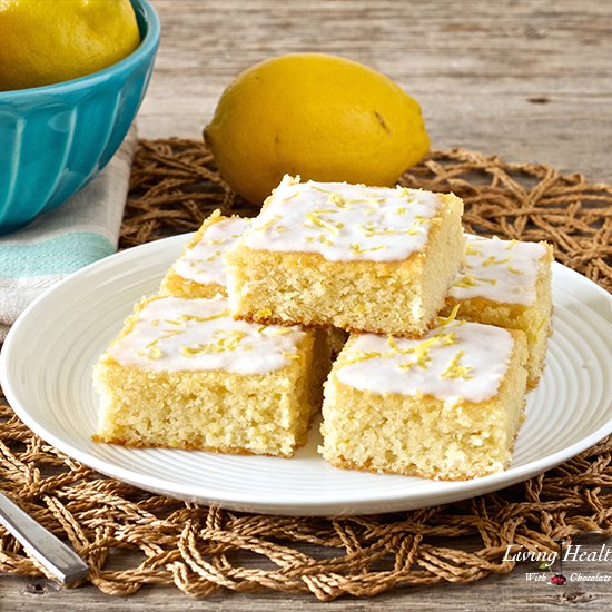 Lemon Brownies With Coconut Lemon