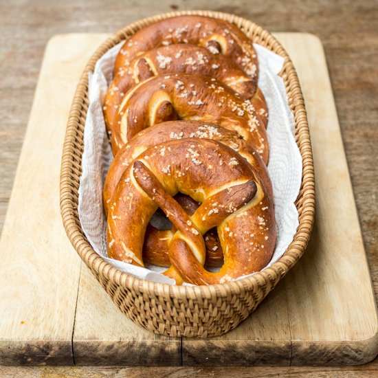 Soft Salted Pretzels