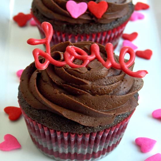 Dark Chocolate Cupcakes