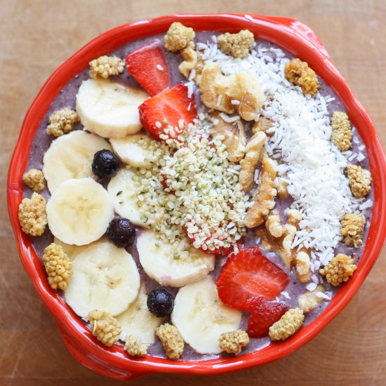 Banana Berry Smoothie Bowl