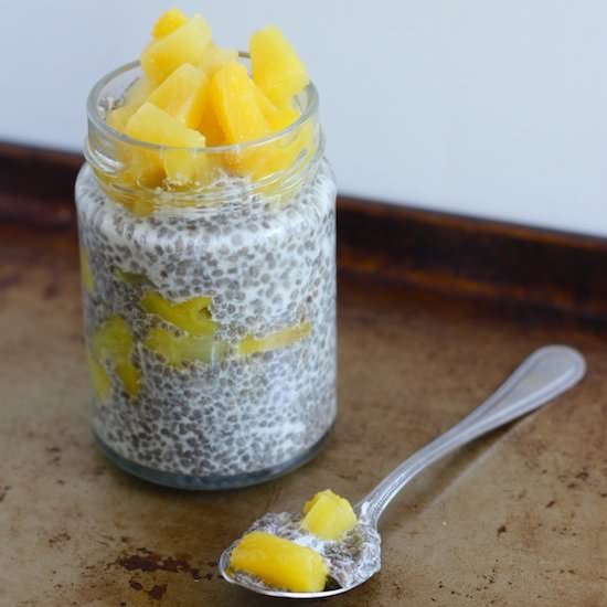 Pineapple-Coconut Chia Seed Pudding