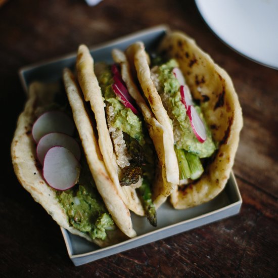 Pita with Quinoa and Greens