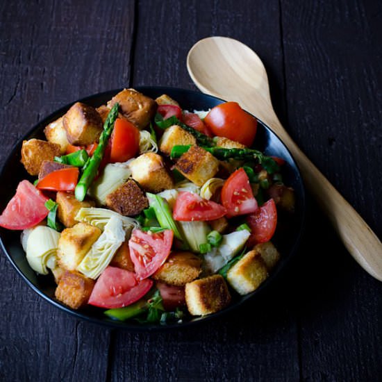 Spring Panzanella Salad