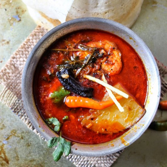 Spicy Cat Fish Curry With Raw Mango