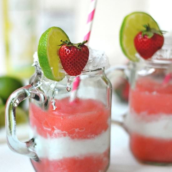 Strawberry Coconut Margaritas