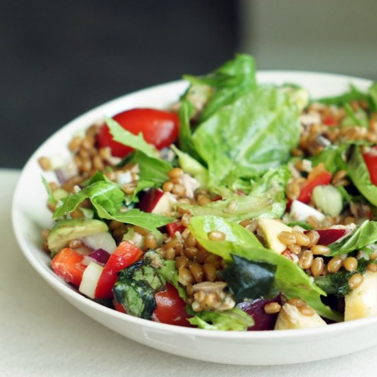 Wheat Berry and Tuna Salad