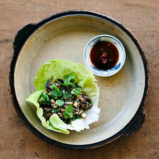 Vegan Mushroom + Tofu san Choy Bau