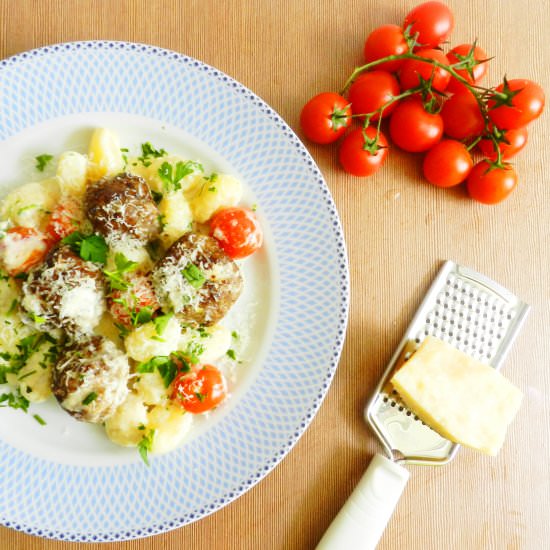 Meatballs with Gnocchi