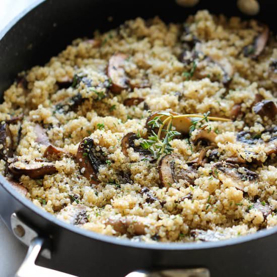 Garlic Mushroom Quinoa