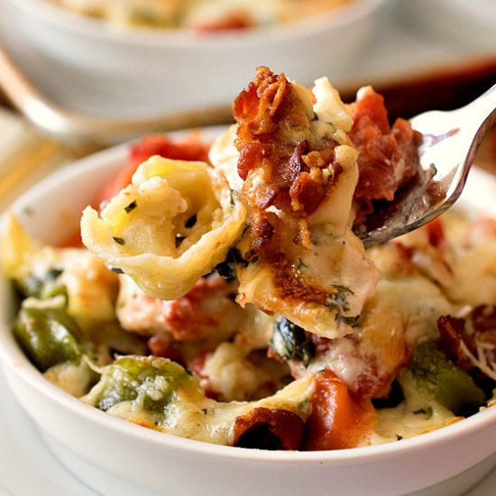 Tortellini with Chicken Gratinati