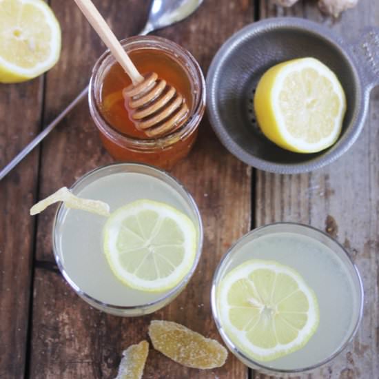 Ginger-Infused Honey Lemonade