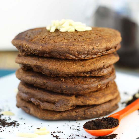 Paleo Mocha Almond Pancakes