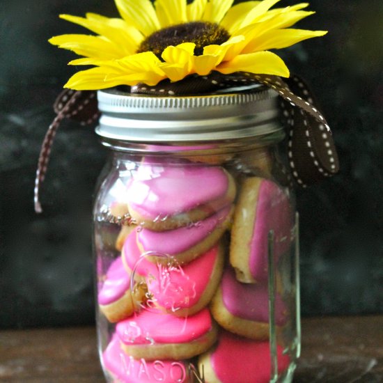 Orange-Vanilla Butter Heart Cookies