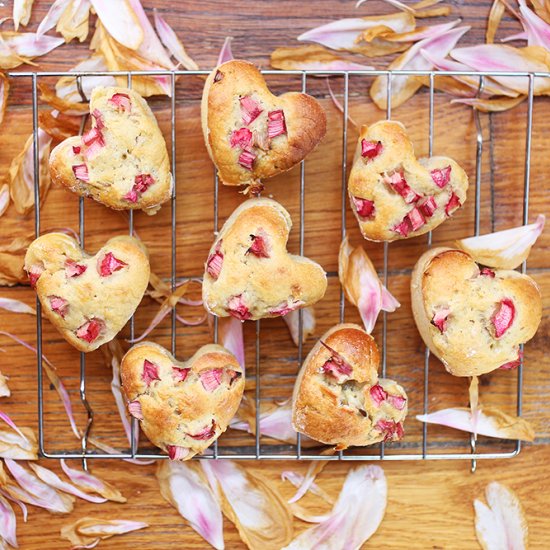 Rhubarb Jam Muffins