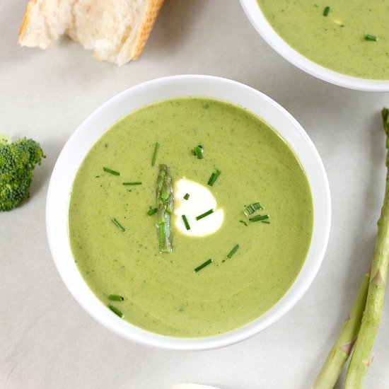 Creamy Spring Vegetable Soup