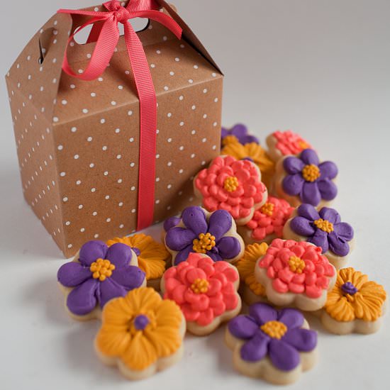 Mini Flower Cookies