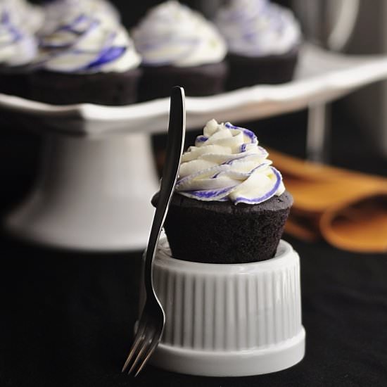 Purple Velvet Cupcakes