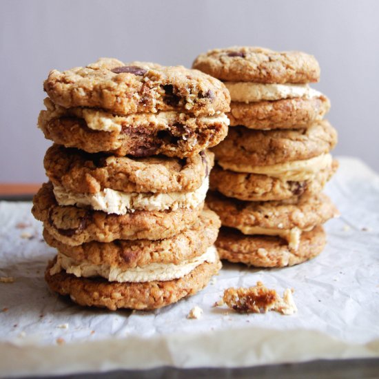 Biscoff Oatmeal Cookie Sandwiches