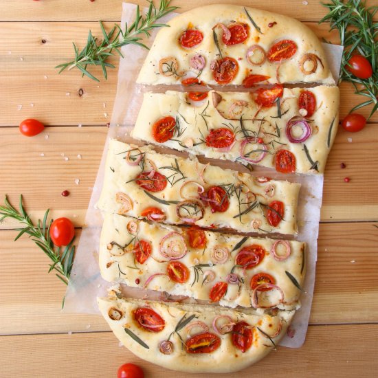 Cherry Tomato and Rosemary Focaccia