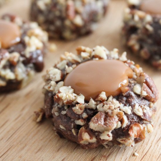 Caramel Thumbprint Cookies