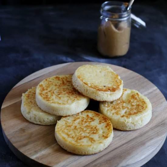 Crumpets with Spiced Peanut Butter