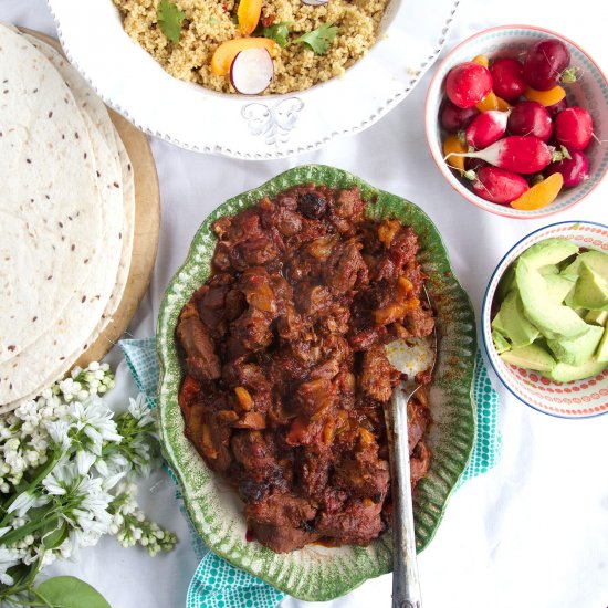 Moroccan Lamb Fajitas