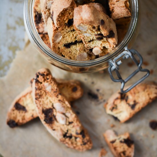 Almond & Dark Chocolate Biscotti