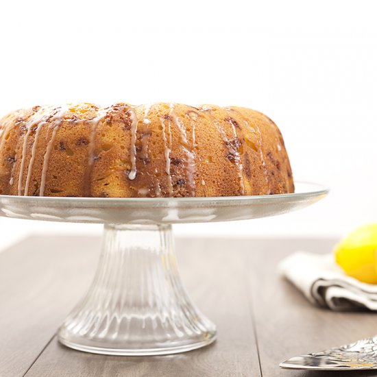 Lemon White Chocolate Bundt Cake