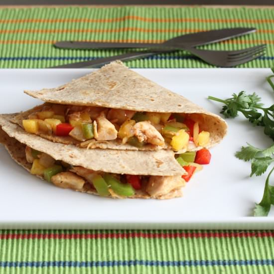 Chicken Pineapple Quesadilla